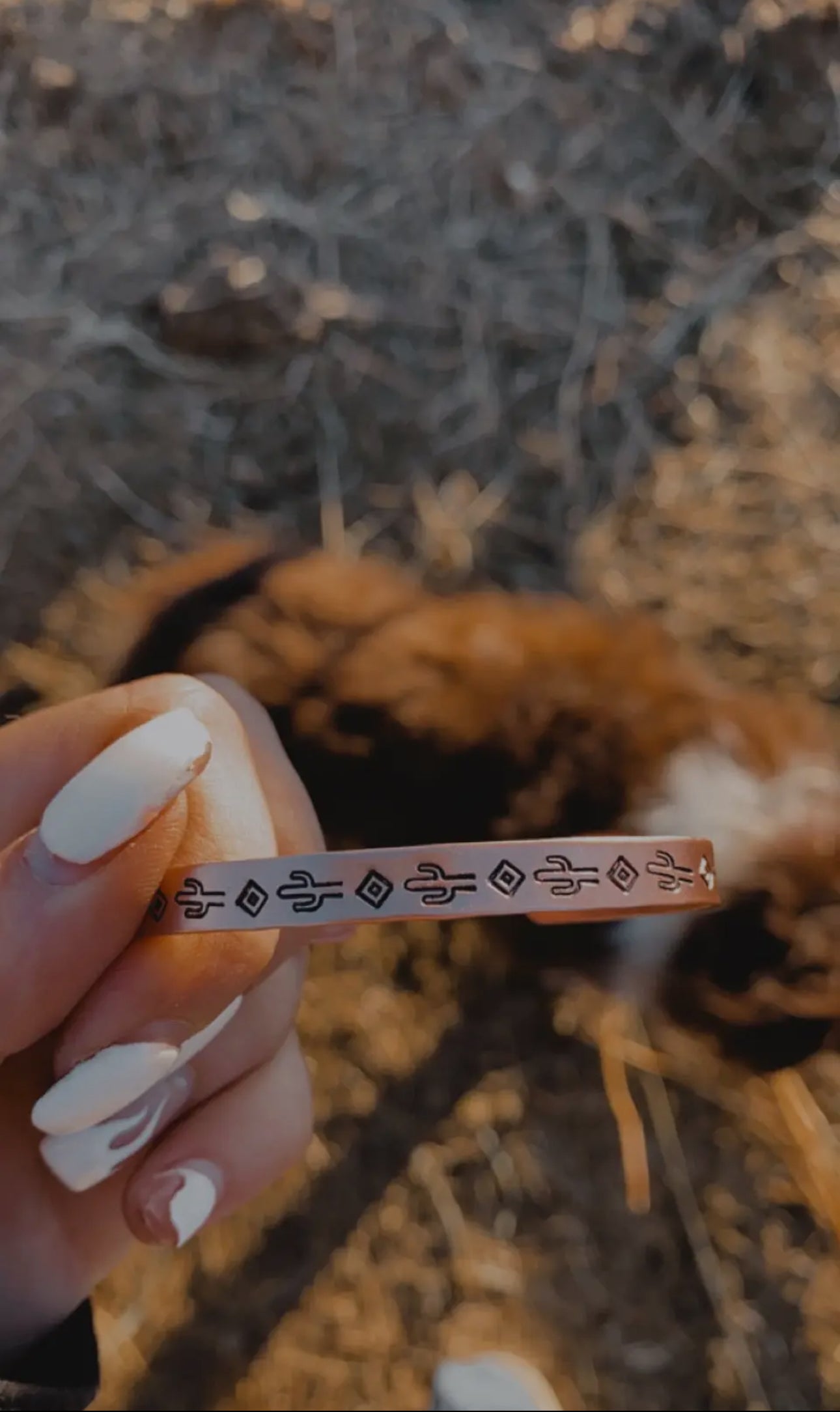 Copper Cactus Bracelet