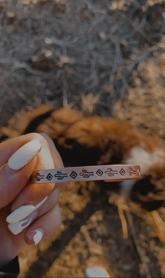 Copper Cactus Bracelet