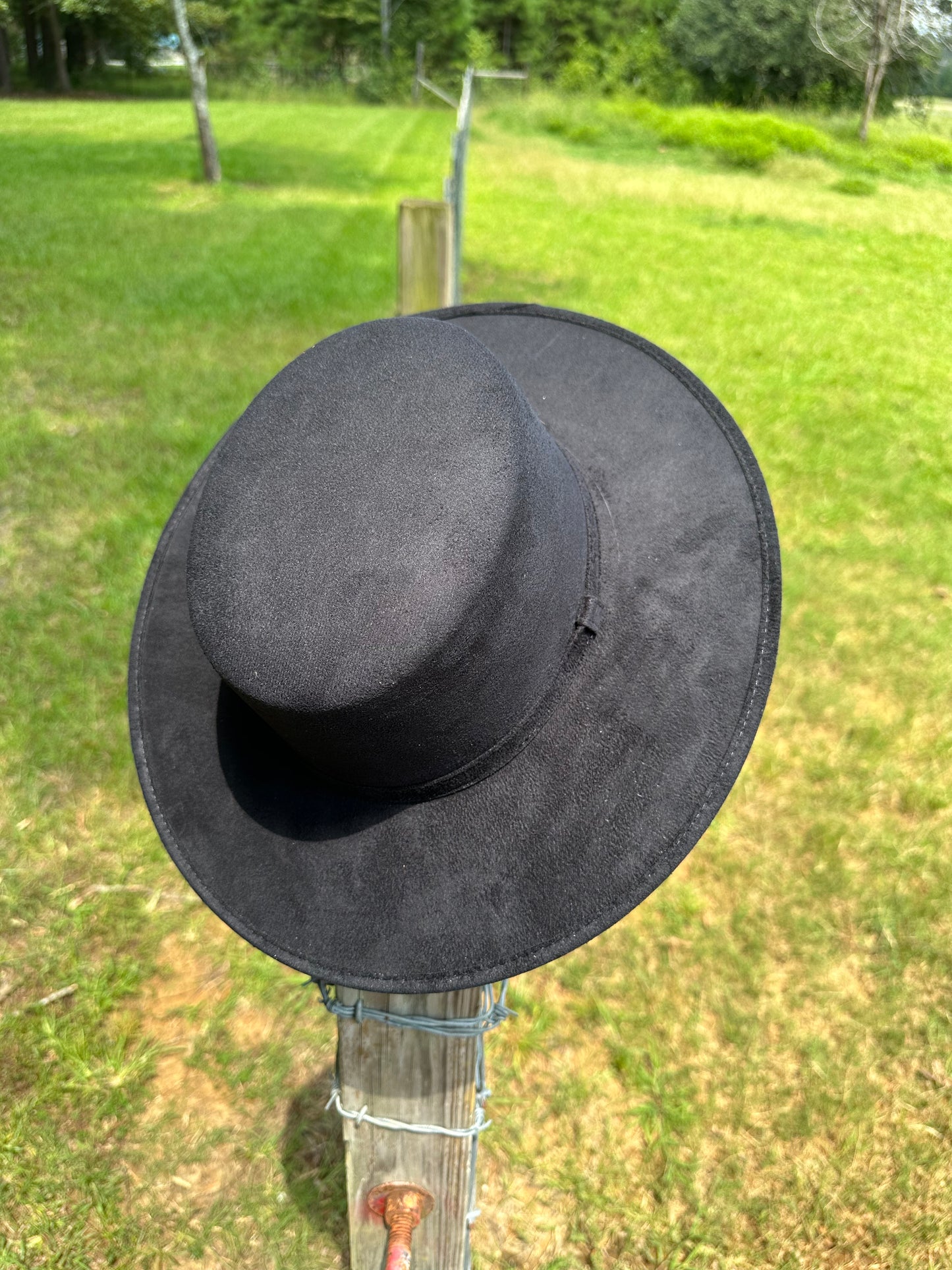 Customized Suede Round Top Hat