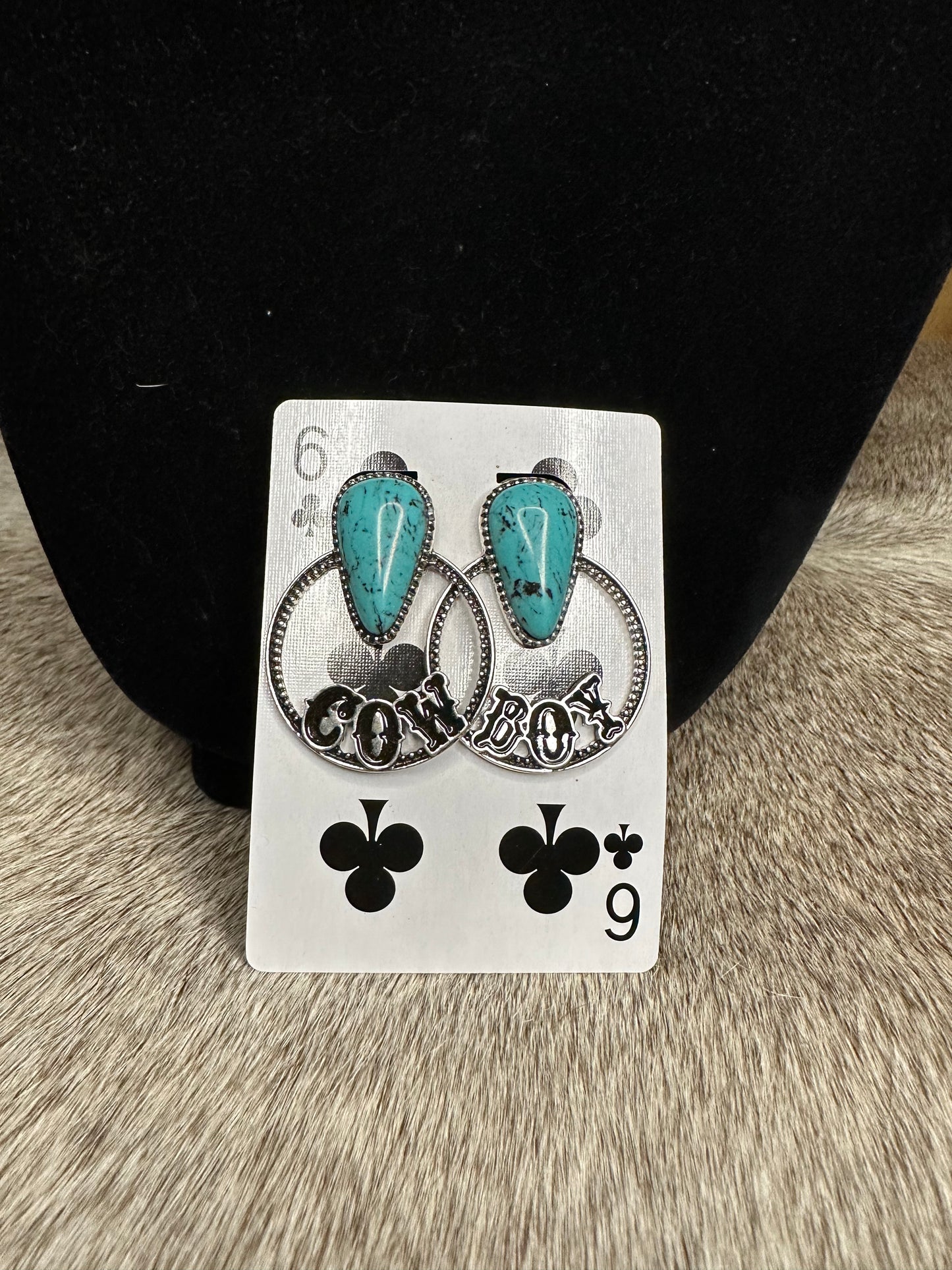 Turquoise Cowboy Earrings