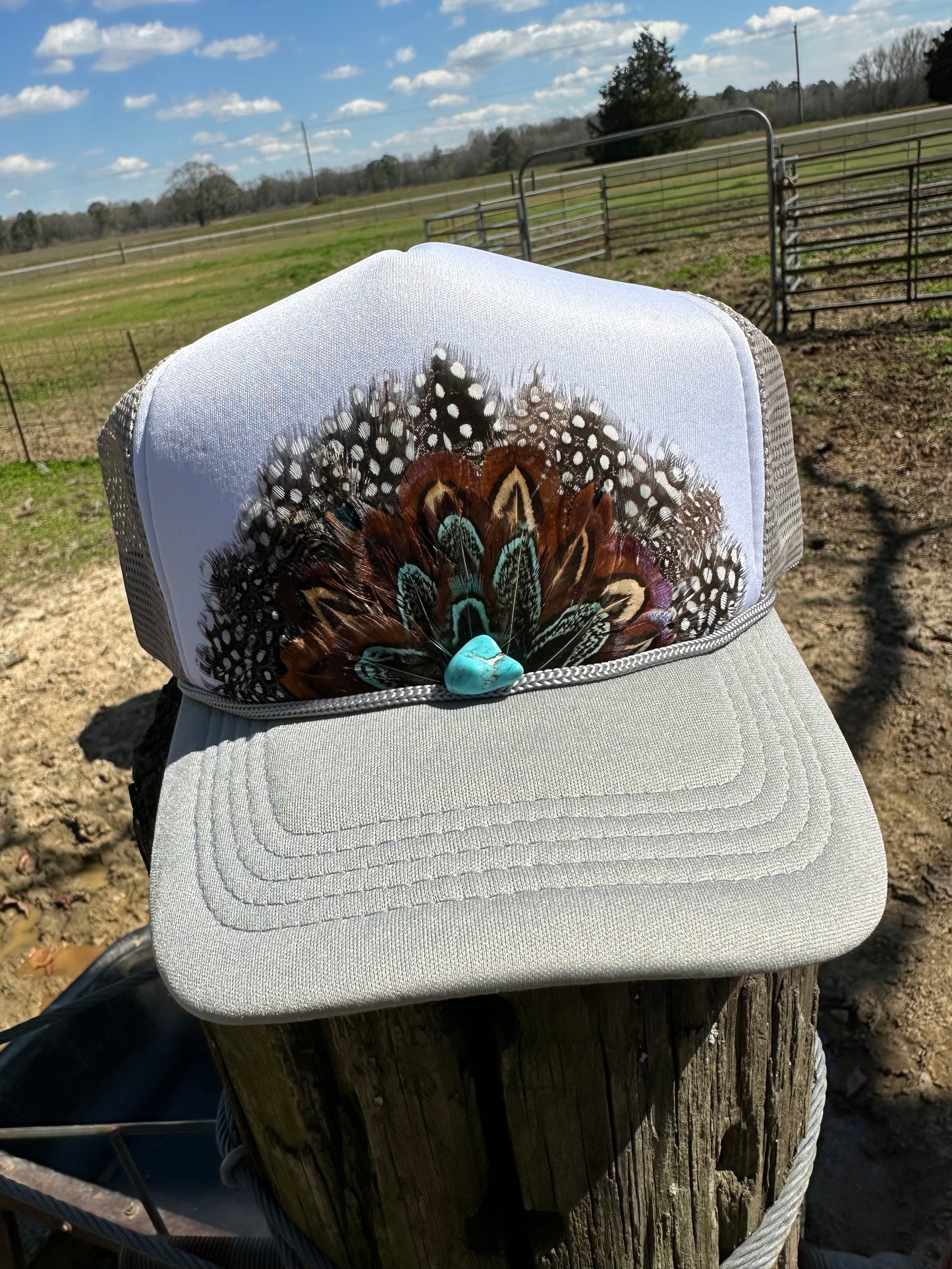 Feather Trucker Cap