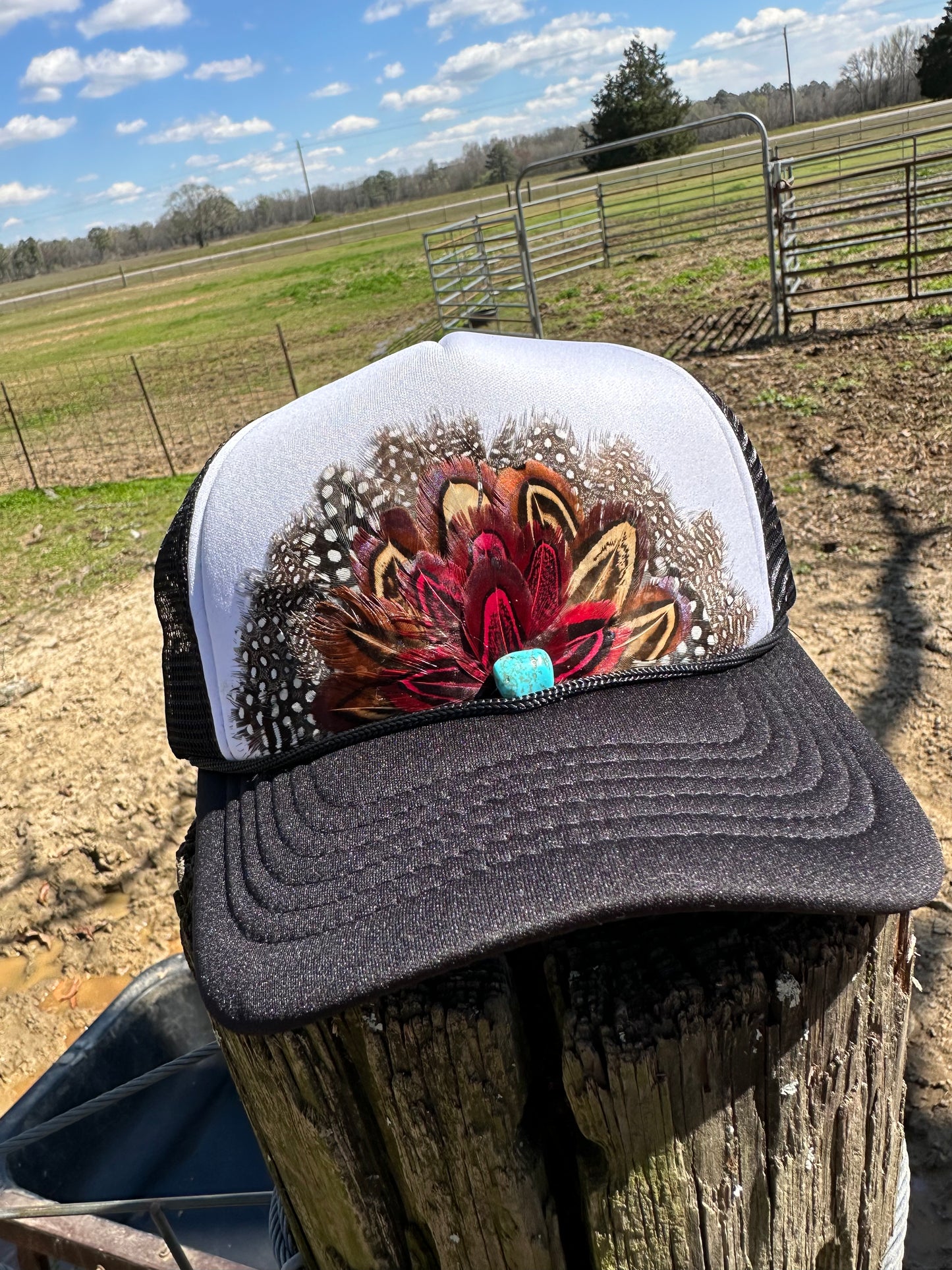 Feather Trucker Cap