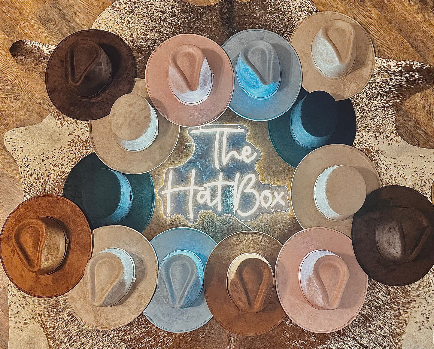 Customized Suede Round Top Hat